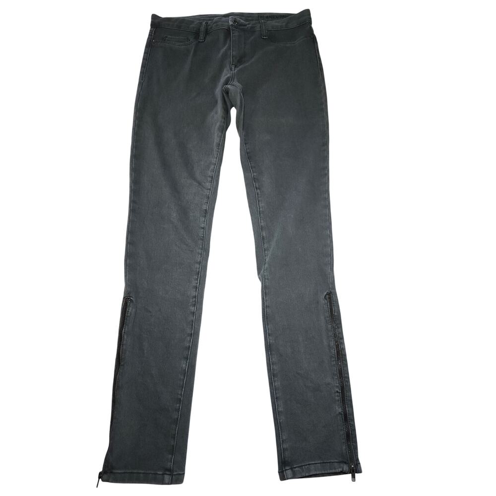 BLANKNYC Skinny Jeans Denim Pants Ankle Zip Charcoal Gray Women's Size 30 - Picture 4 of 15